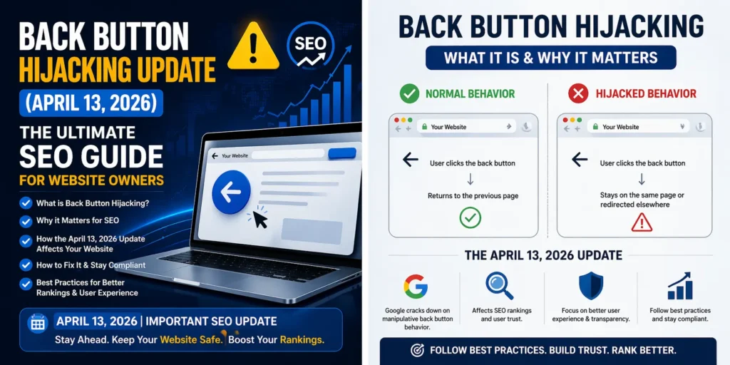 Freelance Digital Marketer in Alappuzha Explains Back Button Hijacking Update 2026