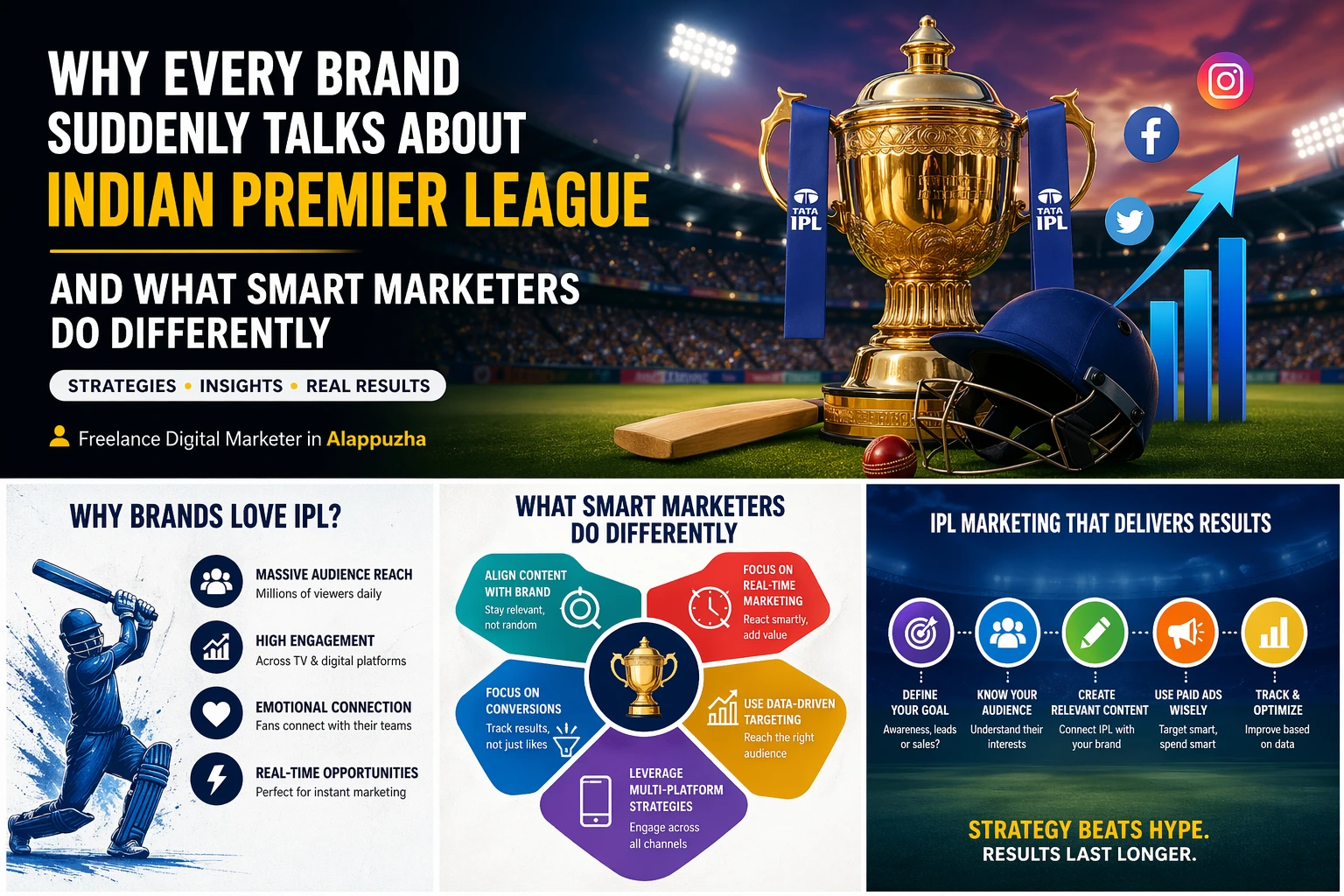 You are currently viewing Why Every Brand Suddenly Talks About Indian Premier League — And What Smart Marketers Do Differently | Freelance Digital Marketer in Alappuzha